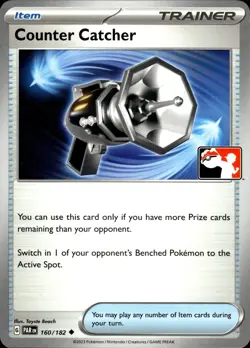 Pokemon Card Counter Catcher Prize Pack Stamp 160/182 Near Mint - Image 1