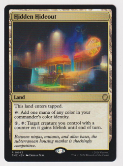 Hidden Hideout Commander TMNT TMC 0043 R Rare Regular NM MTG Magic - Image 1