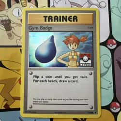 Misty Gym Badge XY204 Evolutions Holo Rare Promo Pokemon Card - Image 3