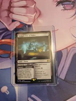 MTG: Final Fantasy FFVII Midgar, City of Mako Land Town Rare Card #286 R FIN HTF - Image 1