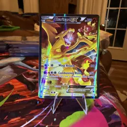 Pokemon TCG Charizard EX XY121 Black Star Promo Full Art Holo Card 2016 - Image 1