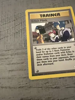 Pokemon Cards Erika's Maids 109/132 UNLIMITED Gym Heroes WOTC Uncommon NM - Image 2
