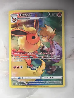Pokemon TCG Flareon Holo Rare Trainer Gallery Card TG01/TG30 Brilliant Stars - Image 1