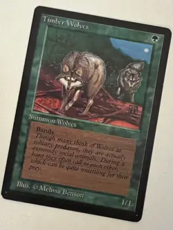 Magic the Gathering MTG Beta Timber Wolves LP+ (Beta Bob) - Image 1