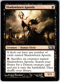 Shadowborn Apostle 114 C Magic 2014 (M14) Magic the Gathering MTG LP - Image 1