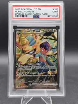 Pokemon TCG Hop's Zacian ex 186/159 Sv09 Special Illustration Rare PSA 9 - Image 1