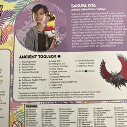 Pokemon TCG 2024 World Championships Deck - Ancient Toolbox [Sakuya Ota] New - Image 4