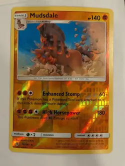 Mudsdale 76/145 Guardians Rising Pokemon Reverse Holo Foil Nice! - Image 1
