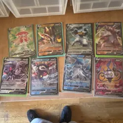 Pokemon TCG V Rule Full Art Foil Lot - 8 Cards Fusion Strike, Genesect V, Glace… - Image 1