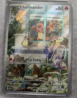Pokemon Scarlet & Violet Obsidian Flames Charmander ETB Promo Card 044 PSA 10 - Image 3