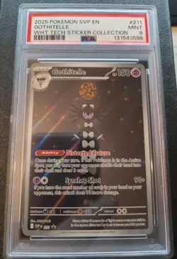 Gothitelle 211 Promo White Flare Pokemon Black Star PSA 9 Mint - Image 1