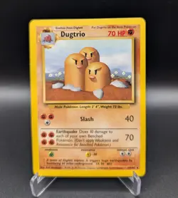Dugtrio - 19/102 Base Set Rare - LP - Pokemon TCG WOTC Vintage - Image 1