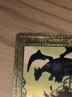 1995-2000 Golden Shining Charizard RARE Pokemon 107/105 1st Edition Read - Image 5