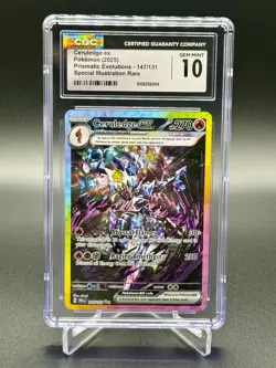 CGC 10 Pokemon TCG Ceruledge ex 147/131 SIR Prismatic Evolutions - Image 1