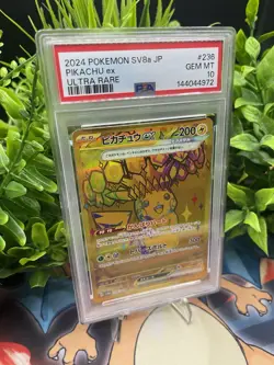Pikachu EX #236 Pokemon SV Terastal Festival Japanese Ultra Rare GEM MINT PSA 10 - Image 3