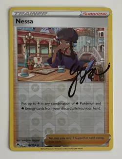 Nessa 136/149 Pokemon TCG Crown Zenith Reverse Holo LP - Image 1
