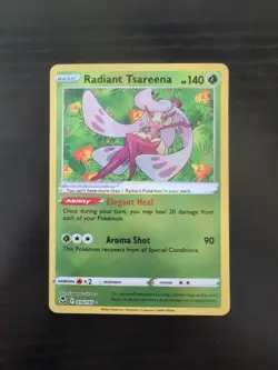 2022 Pokemon Radiant Tsareena 016/195 Silver Tempest Holo - Image 1