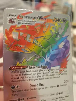 Eternatus Vmax Silver Foil Fan Art Vinyl Textured Collector Pokemon - Image 2