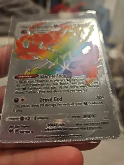 Eternatus Vmax Silver Foil Fan Art Vinyl Textured Collector Pokemon - Image 3