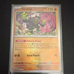 Pokemon Okidogi Master Ball Pattern Rare Holo 057/131 Sv: Prismatic Evolutions - Image 1