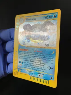 POKEMON BLASTOISE HOLO RARE 4/165 EXPEDITION ENGLISH EX - Image 3