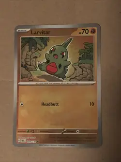 Pokemon Prismatic Evolutions Masterball Reverse Larvitar - Image 1