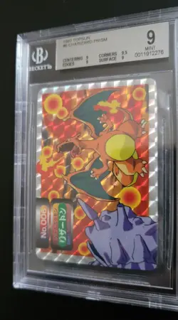 1997 Pokemon Japanese Topsun Prism Charizard Vs Cloyster #6 BGS 9 MINT - Image 3