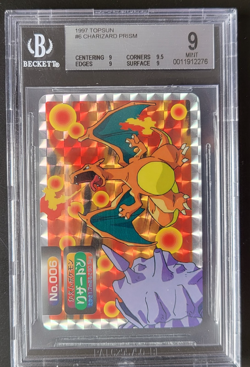 1997 Pokemon Japanese Topsun Prism Charizard Vs Cloyster #6 BGS 9 MINT - Image 4