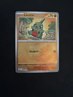 Larvitar (Master Ball) 047/131 Sv: Prismatic Evolutions Holo Pokemon TCG - NM - Image 1