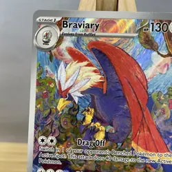 Braviary 214/191 – Illustration Rare – Pokemon TCG Surging Sparks – NM - Image 2