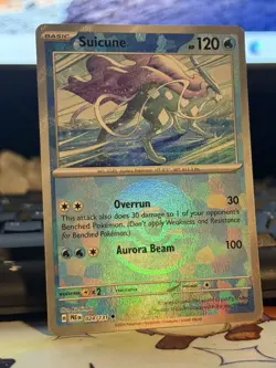 Pokemon SV Prismatic Evolutions Suicune Pokeball Reverse Holo Rare 024/131 - Image 2