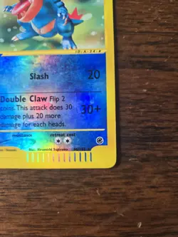 Pokemon Feraligatr 046/165 Expedition Base Set Reverse Holo Rare 100 HP - Image 3