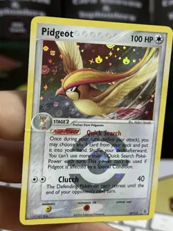 PINCHED LAYERU Pidgeot 10/112 EX FireRed LeafGreen 2004 Reverse Holo Pokemon - Image 5