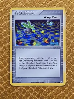 Pokemon Warp Point 93/115 Reverse Holo EX Unseen Forces MP - Image 1