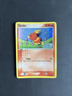Pokemon TCG Torchic EX Crystal Guardians 65/100 STAMPED Reverse Holo Common 2006 - Image 1