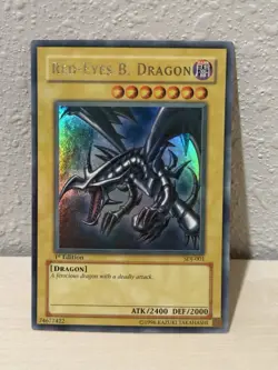 Yu-Gi-Oh! Konami Red-Eyes B. Dragon Ultra Rare SDJ-001 1st Edition Holo English - Image 1