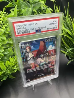 Shanks OP09-001 (2025 PSA Magazine Promo) One Piece Promo Mint PSA 10 - Image 3