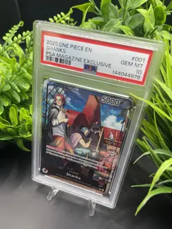 Shanks OP09-001 (2025 PSA Magazine Promo) One Piece Promo Mint PSA 10 - Image 4