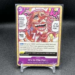 (Purple Playset) (x4) One Piece TCG ENG OP08-076 It’s to Die For… UC Regular - Image 2