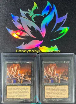 MTG Antiquities 1994 Yawgmoth Demon (NM, LP) x 2 Cards ATQ Rare Old School 93/94 - Image 1