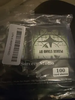 Please Stand by Card Sleeves - 100 Pack for MTG, Magic The Gathering, TCG Decks - Image 1