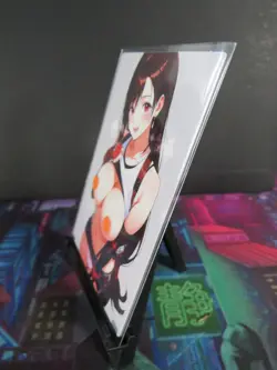 Tifa Lockhart Final Fantasy Custom Art Card NM Anime Sexy Waifu Collectible - Image 2