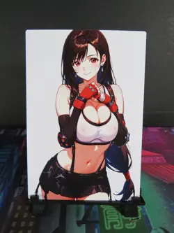 Tifa Lockhart Final Fantasy Custom Art Card NM Anime Sexy Waifu Collectible - Image 1
