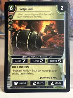 2004 WARS Trading Card Game Nowhere to Hide Expansion Dagger Lead #2PF1 0b5 - Image 1