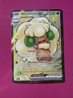 Whimsicott EX 157/086 Full Art NM/M White Flare Pokemon Card - Image 1