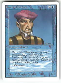 Prodigal Sorcerer Unlimited Edition Common Magic: the gathering NM - Image 1