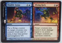 Double Jump / Flying Kick [New, Near Mint] MTG Rare {TMNT: Commander} - Image 1
