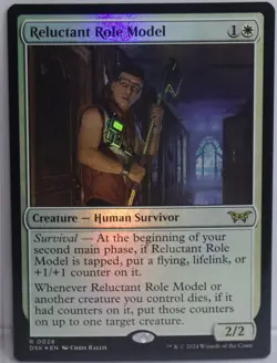 Reluctant Role Model (0026) [New, Near Mint] *Foil* {Duskmourn MTG} - Image 1