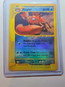 Kingler 15/165 Pokemon TCG Expedition Base Reverse Holo Rare LP/NM - Image 3