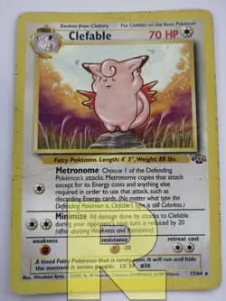 Clefable ® Jungle 17/64 ® Rara ® Pokemon ® Inglese ® Good- - Image 1